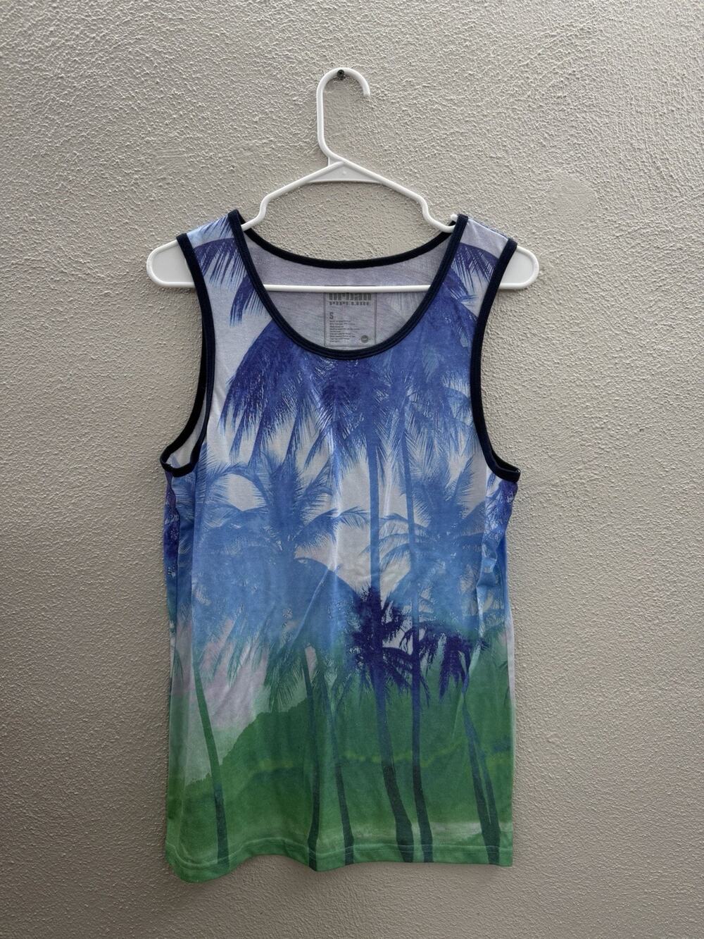 Urban Pipeline Mens Tank Top Size Small Scenic Palm Tree View Sleeveless